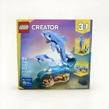 LEGO Creator Beautiful Dolphins 3 in 1 Set 31385, 542 Pieces