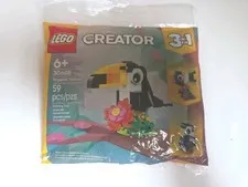 LEGO Creator 3 in 1 Tropical Toucan Polybag  59 Piece SET 30688 New Sealed