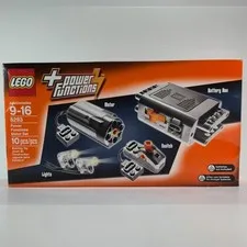 LEGO Power Functions Motor Set 8293 Motor Battery Box Switch Lights New Sealed