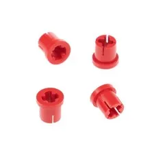 4x LEGO Technic Connector Pin Red With Gear Rack Accessory 801 800 x1299