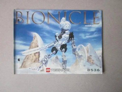 Lego Building Instructions Instruction Bionicle 8536 Kopaka