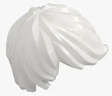 New LEGO Minifigure Hair White Tousled with Side Part boy girl Pixie Cut 18226