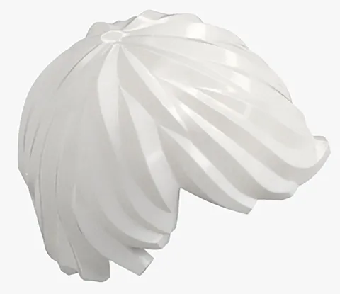 New LEGO Minifigure Hair White Tousled with Side Part boy girl Pixie Cut 18226