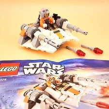 LEGO STAR WARS Snowspeeder Microfighter Set 75074 Complete w/ Minifig & Manual