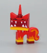 LEGO red Super Angry Kitty Unikitty cat minifigure Lego Movie 70817