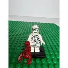 Lego Series 3 Mummy Minifigure 8803 100% Complete with Stand - Retired