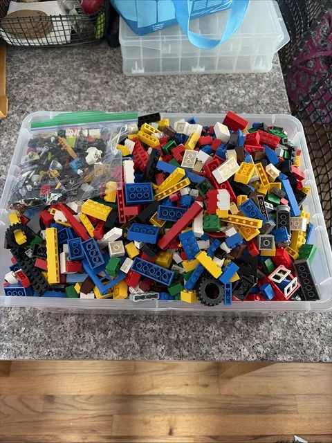 Lot Of 9 lbs 12 oz of Lego Basic Bricks Blocks Random Colors Sizes