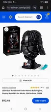 LEGO Star Wars Darth Vader Helmet 75304 834pcs 18+ Display Stand + Separator
