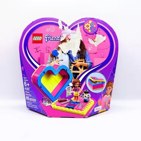 LEGO Friends Olivia's Heart Box (85 Pieces) #41357 NEW SEALED RETIRED