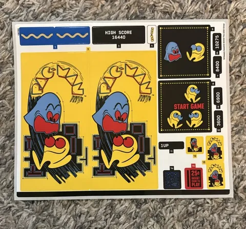 LEGO 10323 PAC-MAN Arcade – Brand New Unused Sticker Sheet Only