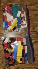 Original Vintage 1974 LEGO Building Set 125 Parts Lot, Many Vital Pieces People