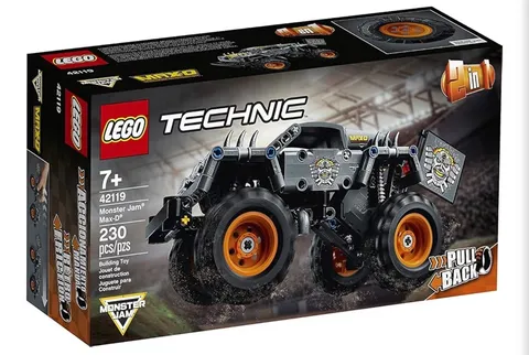 LEGO Technic 42119 Monster Jam Max-D NEW SEALED Retired 2-in-1 Pull Back Truck