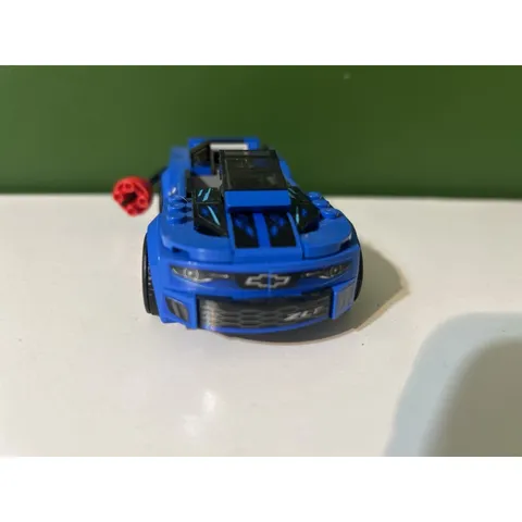 LEGO Speed Champions Chevrolet Camaro ZL1 Race Car 75891 Built Blue #5 NASCAR