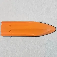 LEGO City Power Boat Hull 4x4 Orange Dark Gray 21 Graphic 60085 Hull Only