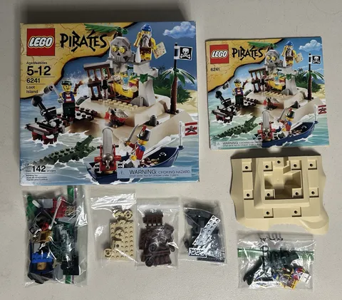 LEGO Pirates: Loot Island (6241), Complete, Includes Manual, Minifigs, & Box