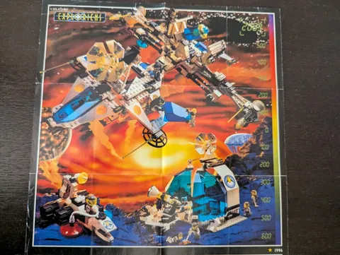 Vintage (1996) LEGO Product SPACE Exploriens Sets Poster - RARE