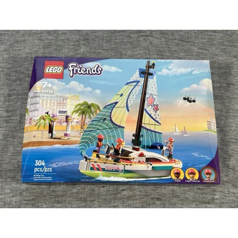 LEGO Friends Stephanie's Sailing Adventure 41716 Building Toy 304 Pieces NIB