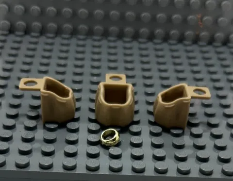 Lego 92590 4598955 Minifigure Utensil Backpack qty 3 with ring LOTR