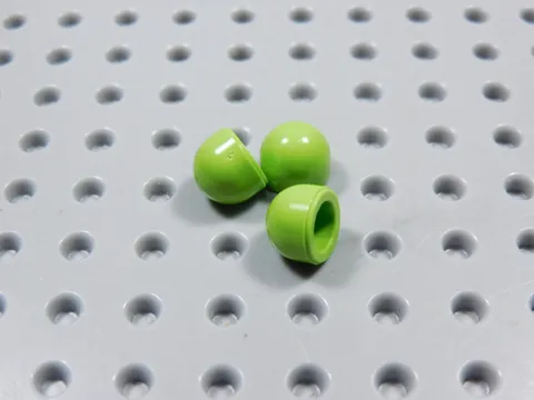 LEGO Lot of 3 Lime Green 1x1 Half Dome Bricks BO