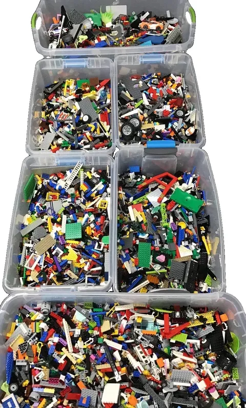 Authentic LEGO Bulk Lot 1 LB, 2 LB, 5 LB, 10 LB Mixed Bricks, Parts & Pieces