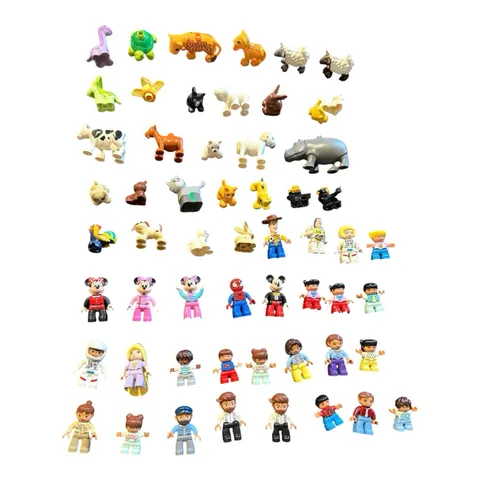 Lego Duplo Mini Figure Animals Lot Of 57 Safari Disney Pixar People