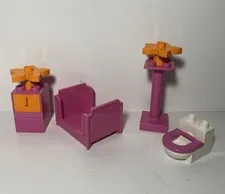 Lego Duplo Item Kid's Bed Pink & Orange Child