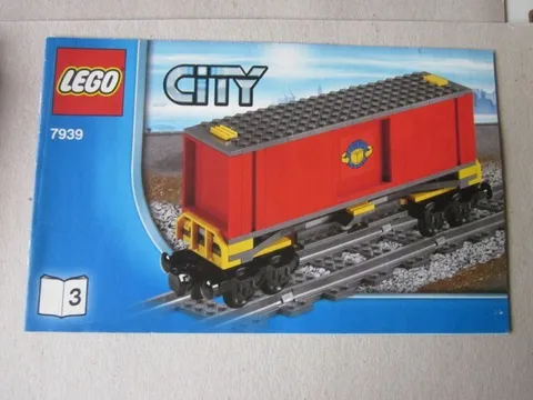 Lego City Building Instructions Instruction 7939-3 Train Container Car