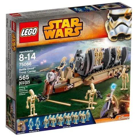 Lego Battle Droid Troop Carrier 75086 Star Wars 100% Complete Set Retired no Box