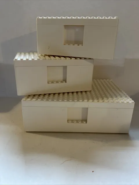 LEGO IKEA BYGGLEK Set of 3 Storage Containers (Used - Great Condition)