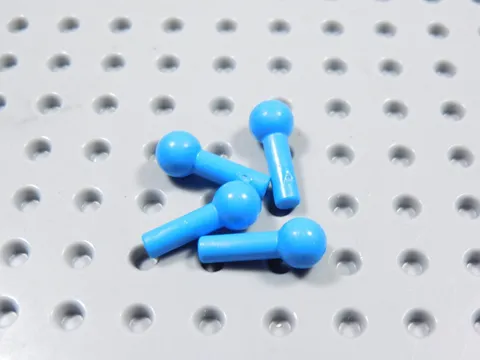 LEGO Lot of 4 Dark Azure 1L Bar w/ Towball BE