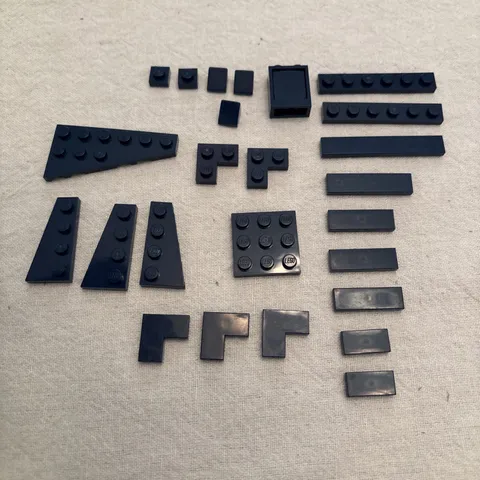 LEGO Lot Of Vintage Dark BLUE Pieces (23)