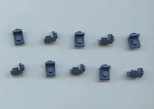LEGO x 10 Dark Blue Bracket 1 x 1 - 1 x 1 Inverted 36840
