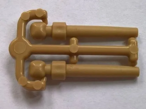 LEGO Minifigure Accessory Dark Tan Wand 2 on Sprue Spare LEGO CITY Pieces
