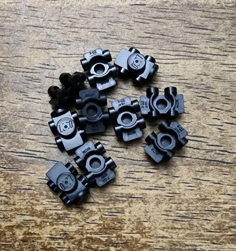LEGO Black Minifigure Footgear Roller Skate. QTY 10. Part No. 11253