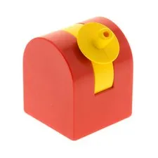 1x Lego Duplo Construction Stone Pinwheel Mount 2x2x2 Red Gelb for Ball 31248c01