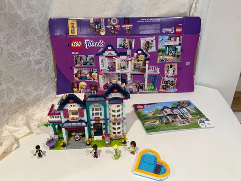 LEGO Friends 41449 Andrea’s Family House w/ Box & Instructions 2 Missing Pieces