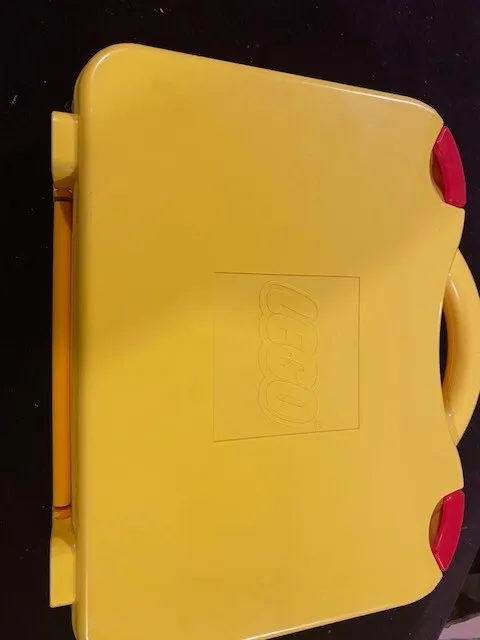 Lego Carrying Case Brief Case Storage Container Yellow no Dividers 12 x 9 x 3
