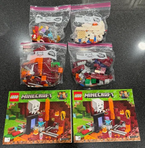 LEGO Minecraft: The Nether Portal 21143 COMPLETE
