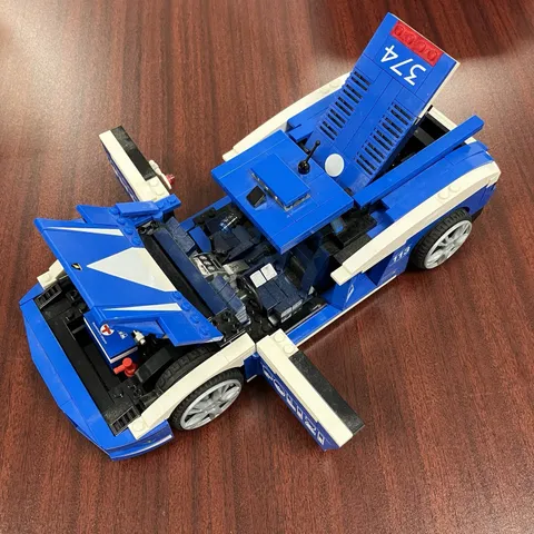 LEGO Racers 8214 Lamborghini Gallardo Polizia Police Car Incomplete 2010 - F13