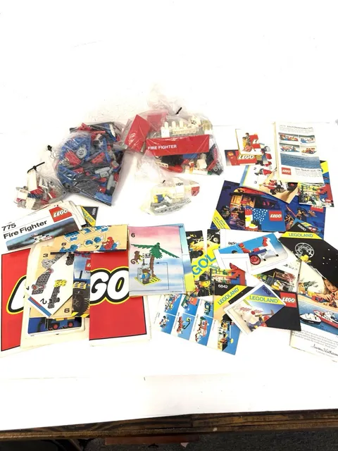 1970s LEGO Fire Fighter Set - Space Shuttle- Mini figs - Manuals - MORE SETS++++