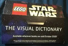 LEGO Star Wars The Visual Dictionary Promo Postcards Set of 8 Vintage Rare 2009