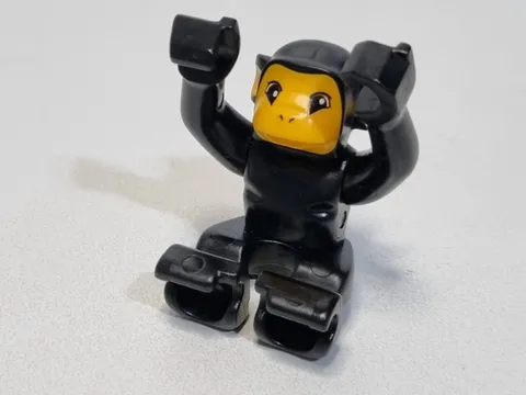 Lego Duplo Piece Monkey Chimpanzee Gorilla Black Animal Zoo Zoo