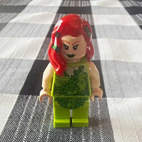 LEGO Female Minifigure Red Hair Green Outfit with Leaf Print