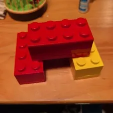 LEGO Mini Box 8, One Bright Yellow And Two Red