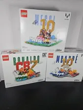 Lego FIFA 2026 World Cup Set of 3 Messi, Mbappe, Ronaldo All New Never Opened