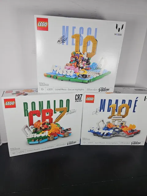 Lego FIFA 2026 World Cup Set of 3 Messi, Mbappe, Ronaldo All New Never Opened