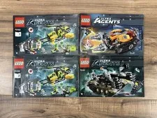 Lego Ultra Agents Instruction Manuals Set of 4 Books