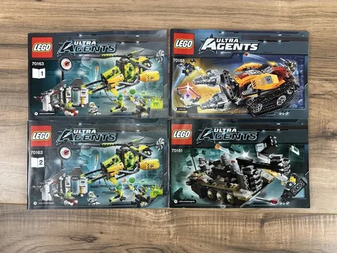 Lego Ultra Agents Instruction Manuals Set of 4 Books