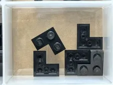 LEGO Parts - Black Plate 2 x 2 Corner - No 2420 - QTY 5