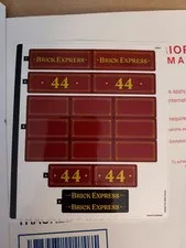 LEGO Wild West Brick Express Train Sticker Sheet Only Brand New Stickers Only 